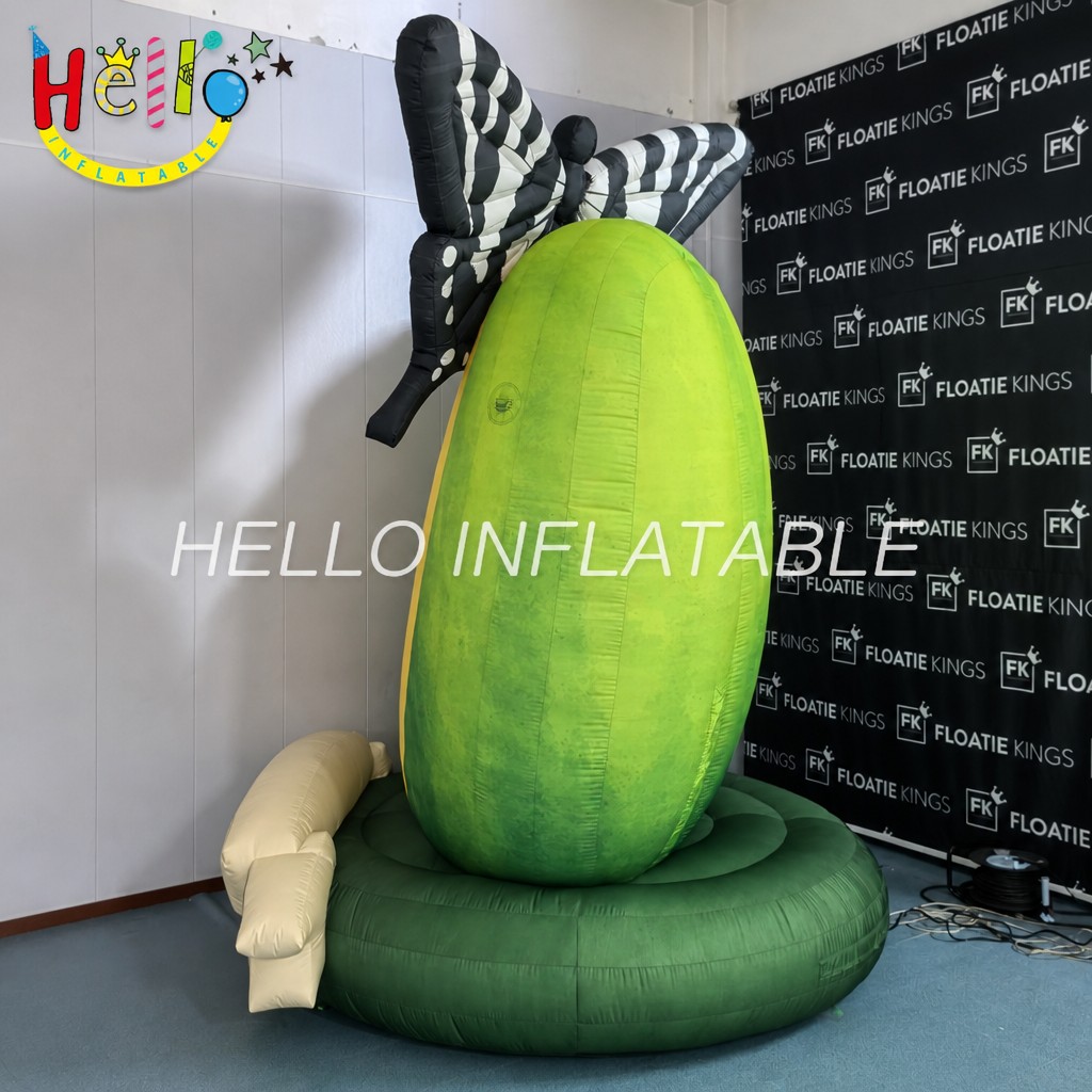 Giant Custom Pawpaw Fruit Inflatable Model with Sliced Interior Seeds for Outdoor Festival Decoration Display