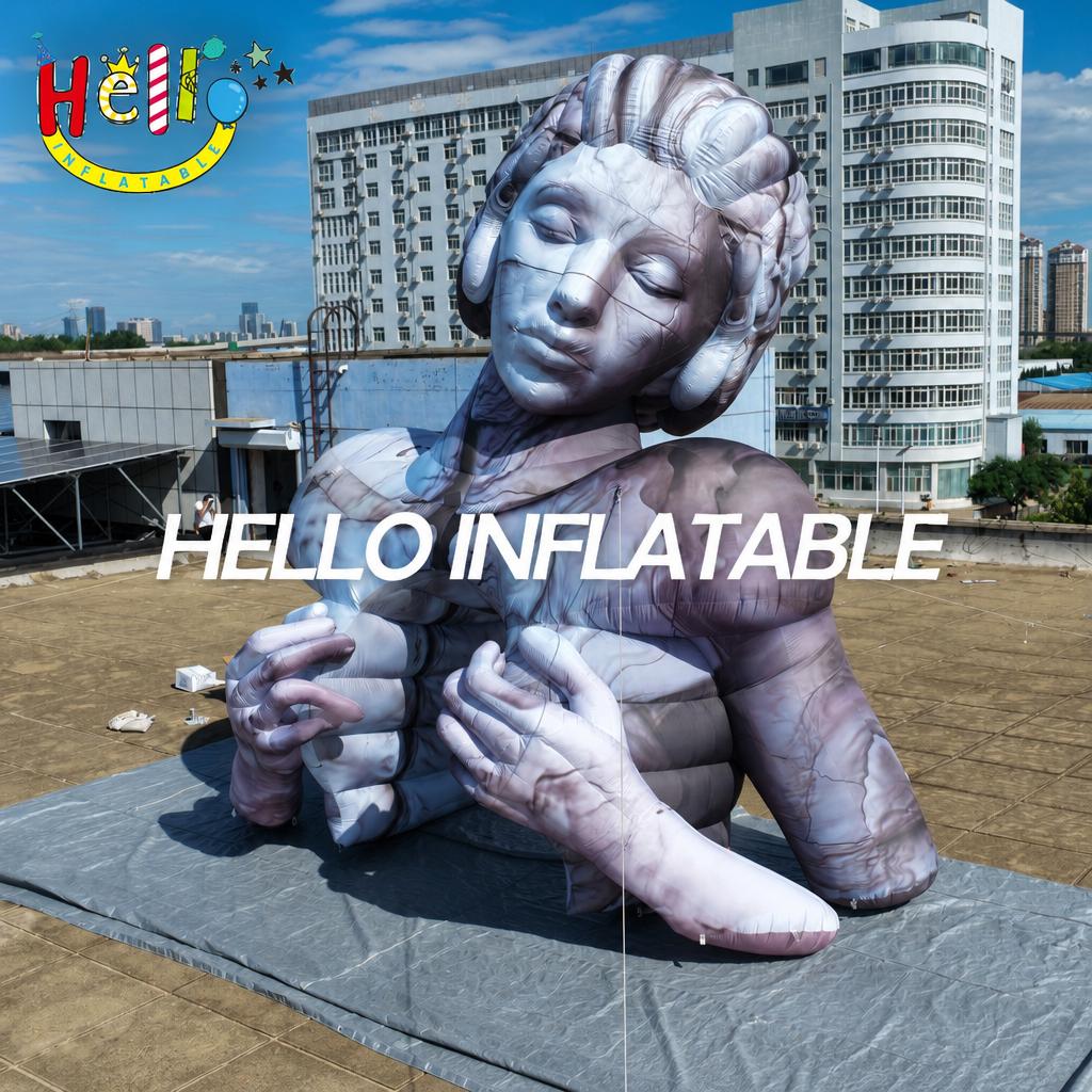 Giant Classical Marble Goddess Inflatable Sculpture with Marbled Texture for Art Exhibition Outdoor Display插图1 Giant Classical Marble Goddess Inflatable Sculpture with Marbled Texture for Art Exhibition Outdoor Display