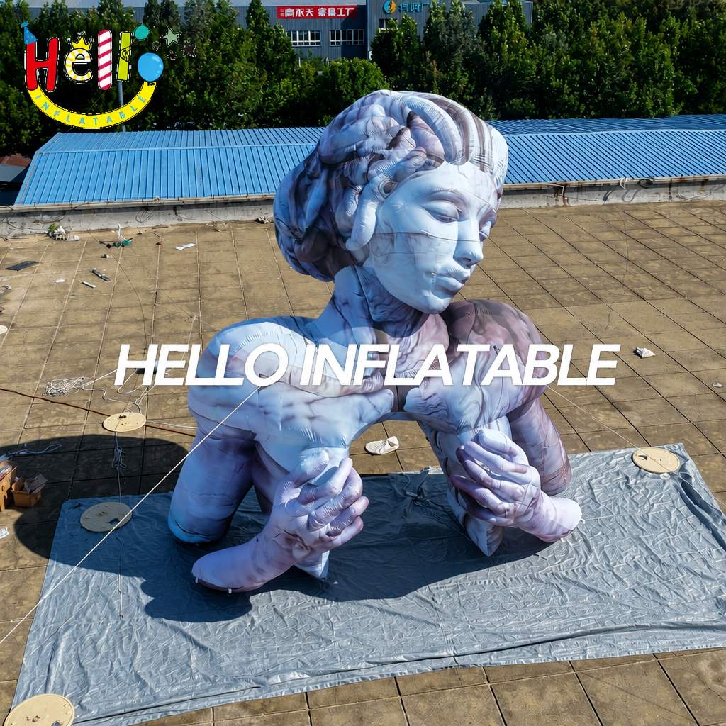 Giant Classical Marble Goddess Inflatable Sculpture with Marbled Texture for Art Exhibition Outdoor Display插图 Giant Classical Marble Goddess Inflatable Sculpture with Marbled Texture for Art Exhibition Outdoor Display