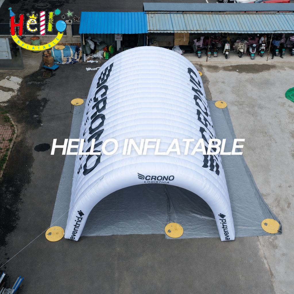 Giant White Inflatable Event Tent Tunnel with Brand Print for Outdoor Event Entrance Decoration插图1 Giant White Inflatable Event Tent Tunnel with Brand Print for Outdoor Event Entrance Decoration