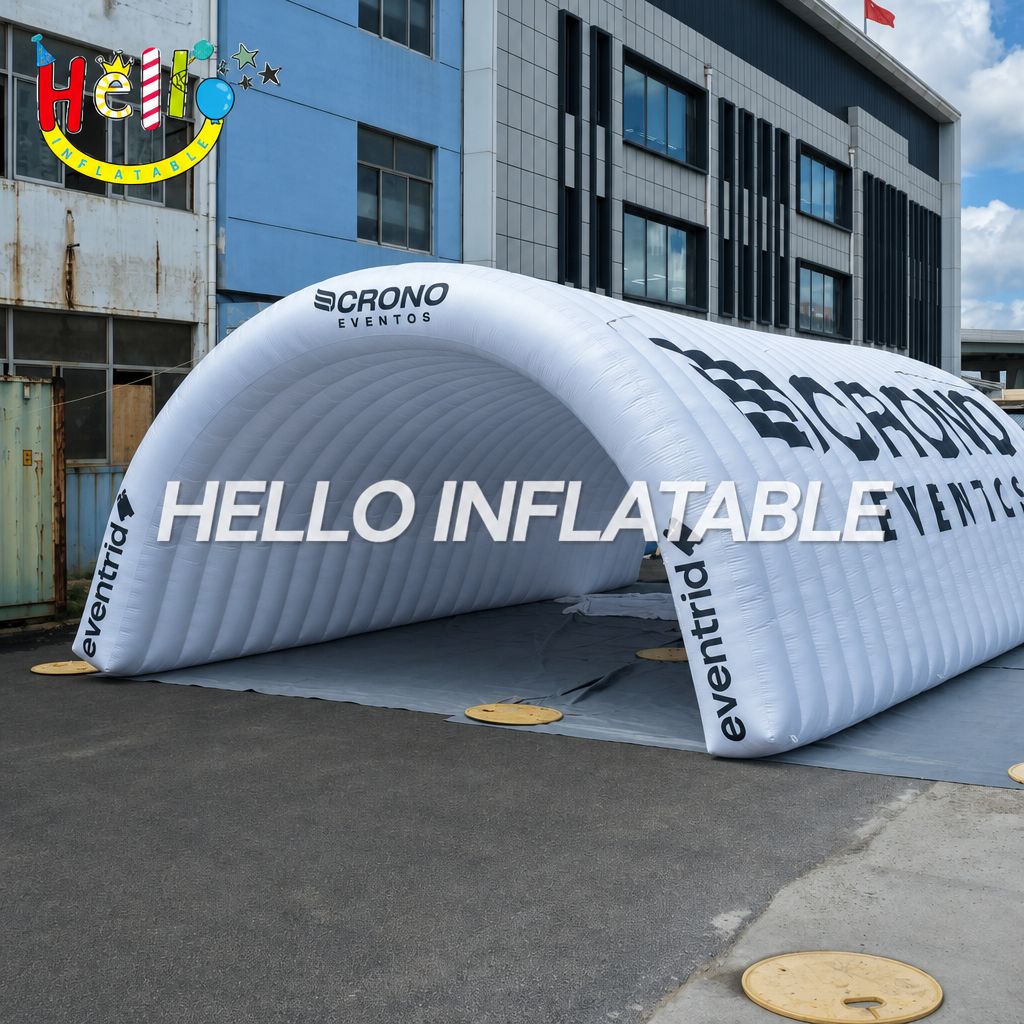 Giant White Inflatable Event Tent Tunnel with Brand Print for Outdoor Event Entrance Decoration插图 Giant White Inflatable Event Tent Tunnel with Brand Print for Outdoor Event Entrance Decoration
