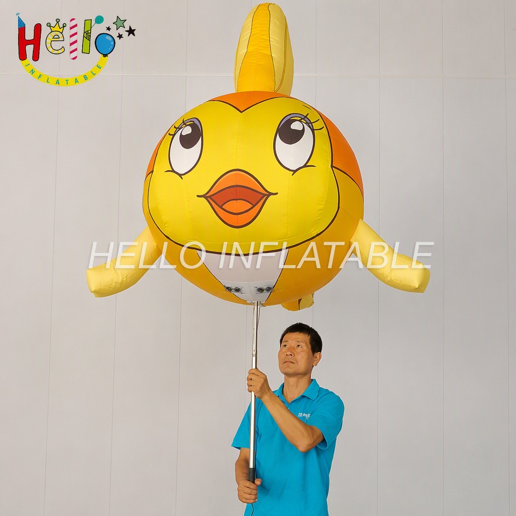 Giant Round Cartoon Yellow Fish Bird Character Inflatable with Diamond Beak Eyelashes for Game Expo Comic Con Display Inflatable Cartoon插图 Giant Round Cartoon Yellow Fish Bird Character Inflatable with Diamond Beak Eyelashes for Game Expo Comic Con Display Inflatable Cartoon