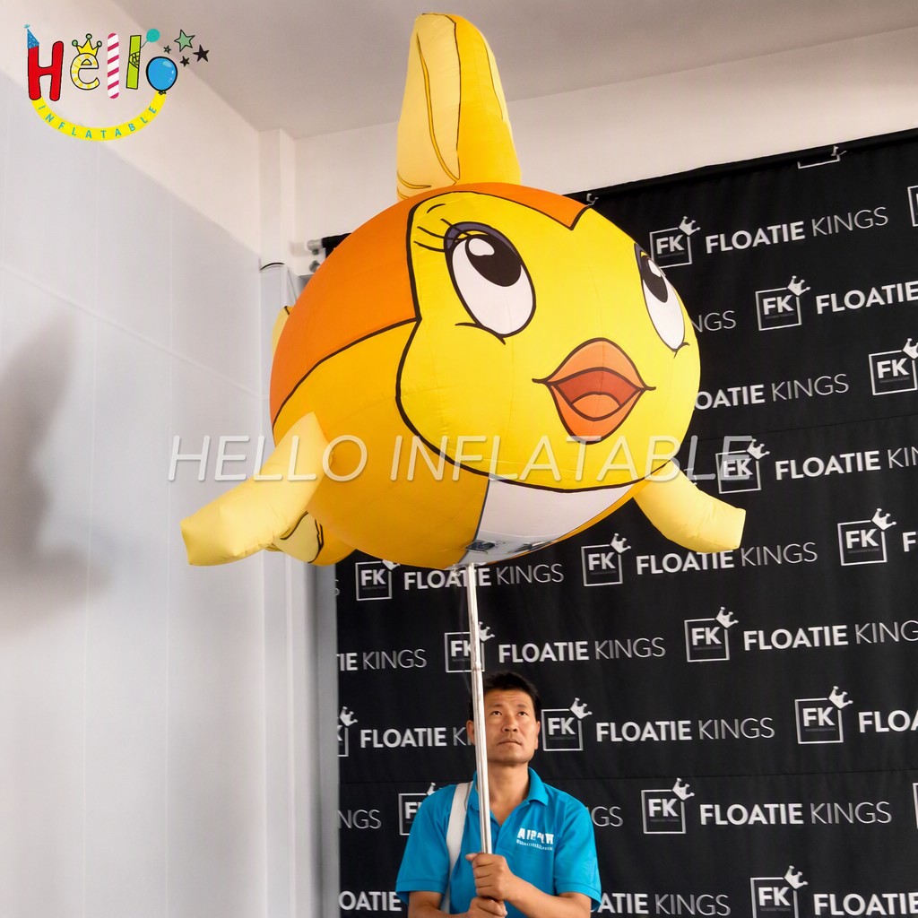 Giant Round Cartoon Yellow Fish Bird Character Inflatable with Diamond Beak Eyelashes for Game Expo Comic Con Display Inflatable Cartoon插图1 Giant Round Cartoon Yellow Fish Bird Character Inflatable with Diamond Beak Eyelashes for Game Expo Comic Con Display Inflatable Cartoon