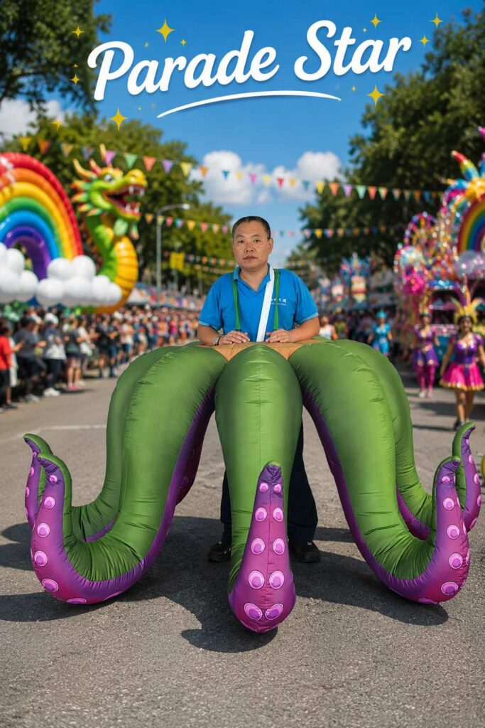 Giant Inflatable Octopus Tentacle Costume for Halloween Party Stage Performance
