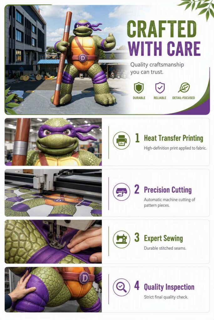 Giant Cartoon Turtle Inflatable Mascot with Shell for Mall Event Decoration插图4 Giant Cartoon Turtle Inflatable Mascot with Shell for Mall Event Decoration