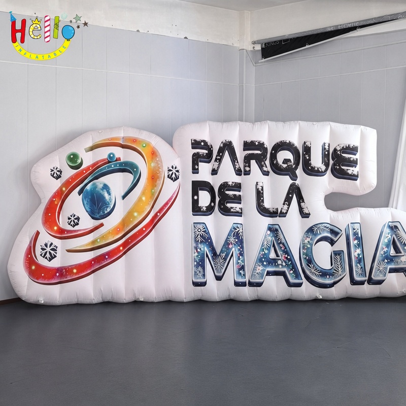 Custom Giant Inflatable Logo Sign Backdrop for Theme Park Event Entrance Advertising插图 Custom Giant Inflatable Logo Sign Backdrop for Theme Park Event Entrance Advertising