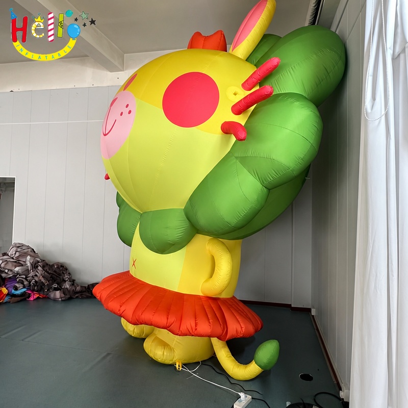 Giant Cartoon Lion Inflatable Mascot with Flower Mane for Kids Party Decoration插图2 Giant Cartoon Lion Inflatable Mascot with Flower Mane for Kids Party Decoration