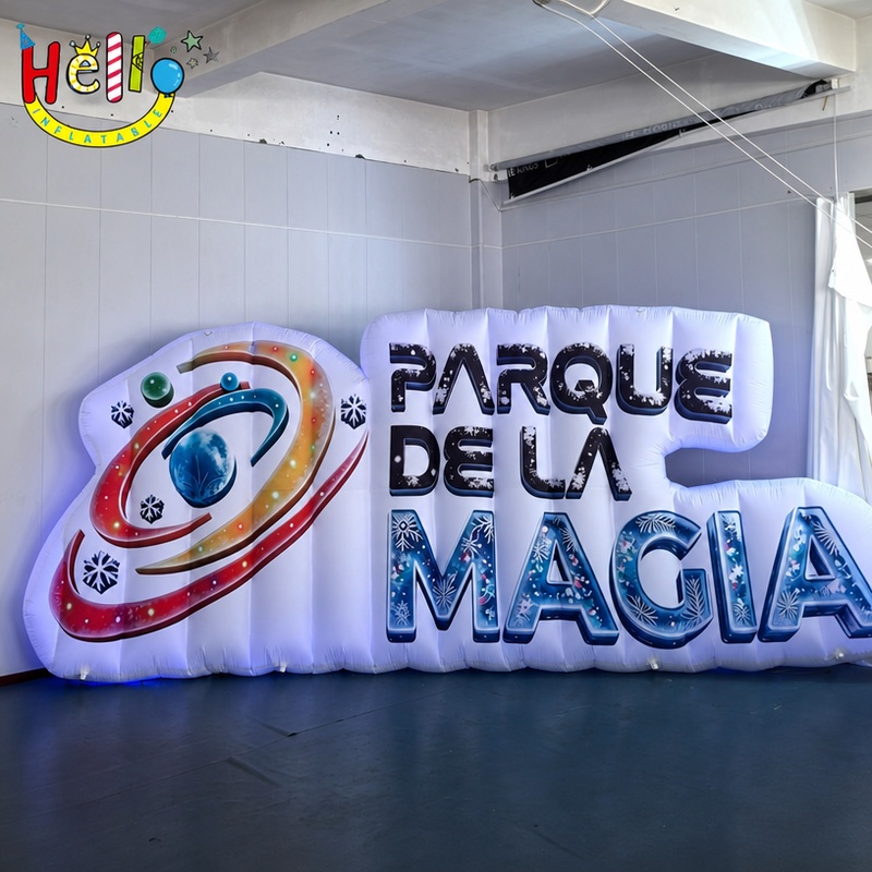 Custom Giant Inflatable Logo Sign Backdrop for Theme Park Event Entrance Advertising插图1 Custom Giant Inflatable Logo Sign Backdrop for Theme Park Event Entrance Advertising