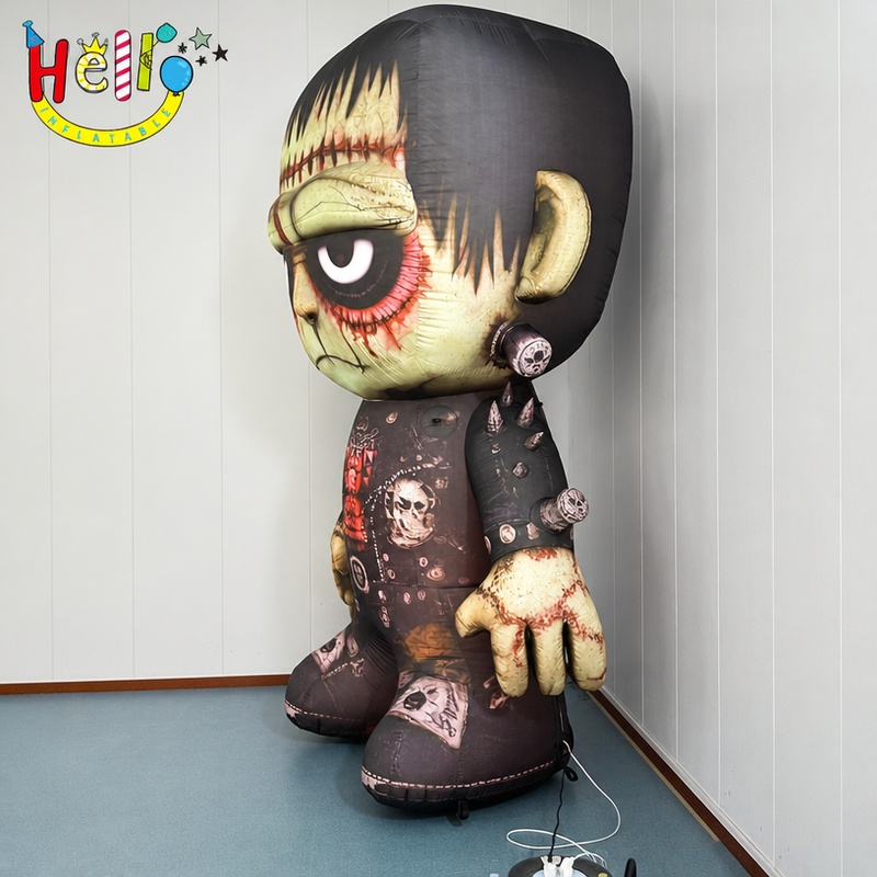 Giant Scary Halloween Inflatable Green Stitched Monster for Outdoor Yard Decoration插图1 Giant Scary Halloween Inflatable Green Stitched Monster for Outdoor Yard Decoration