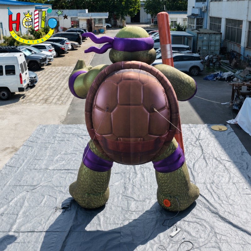 Giant Cartoon Turtle Inflatable Mascot with Shell for Mall Event Decoration