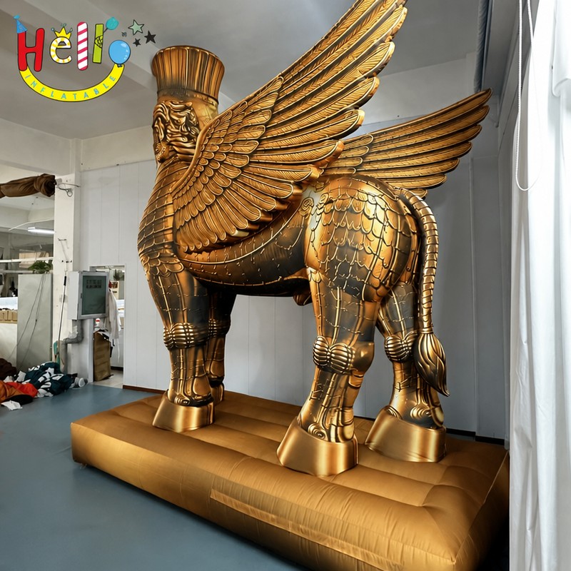 Giant Inflatable Winged Bull Statue with Human Head for Museum Exhibition Decoration插图2 Giant Inflatable Winged Bull Statue with Human Head for Museum Exhibition Decoration