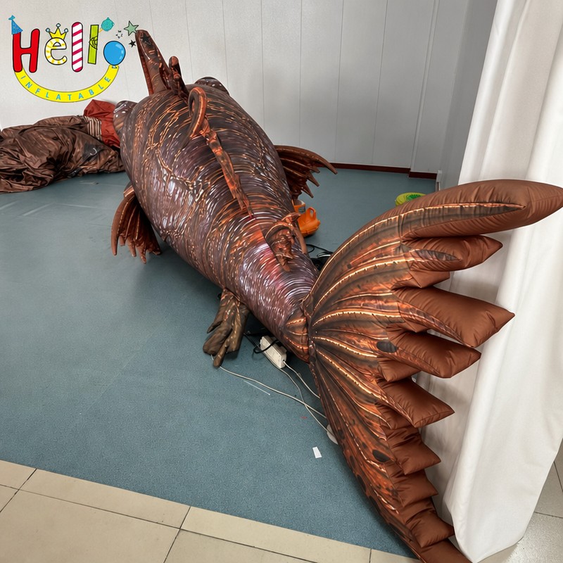 Giant Realistic Deep Sea Anglerfish Inflatable Model with Light Up Lure for Ocean Theme Decor插图2 Giant Realistic Deep Sea Anglerfish Inflatable Model with Light Up Lure for Ocean Theme Decor