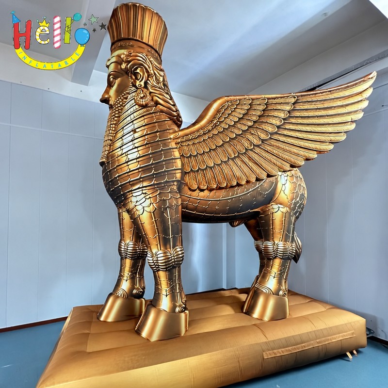 Giant Inflatable Winged Bull Statue with Human Head for Museum Exhibition Decoration插图 Giant Inflatable Winged Bull Statue with Human Head for Museum Exhibition Decoration