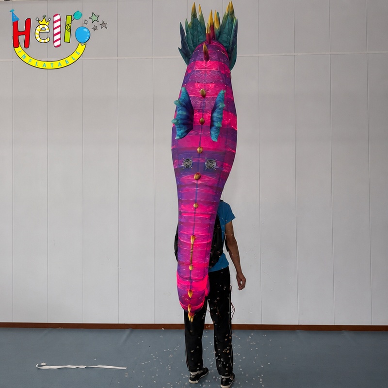 Giant Wearable Inflatable Seahorse Costume with Iridescent Fabric for Parade Show