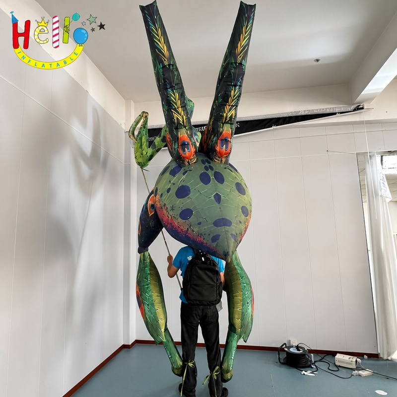Giant Wearable Peacock Dragon Inflatable Costume for Carnival Parade Performance