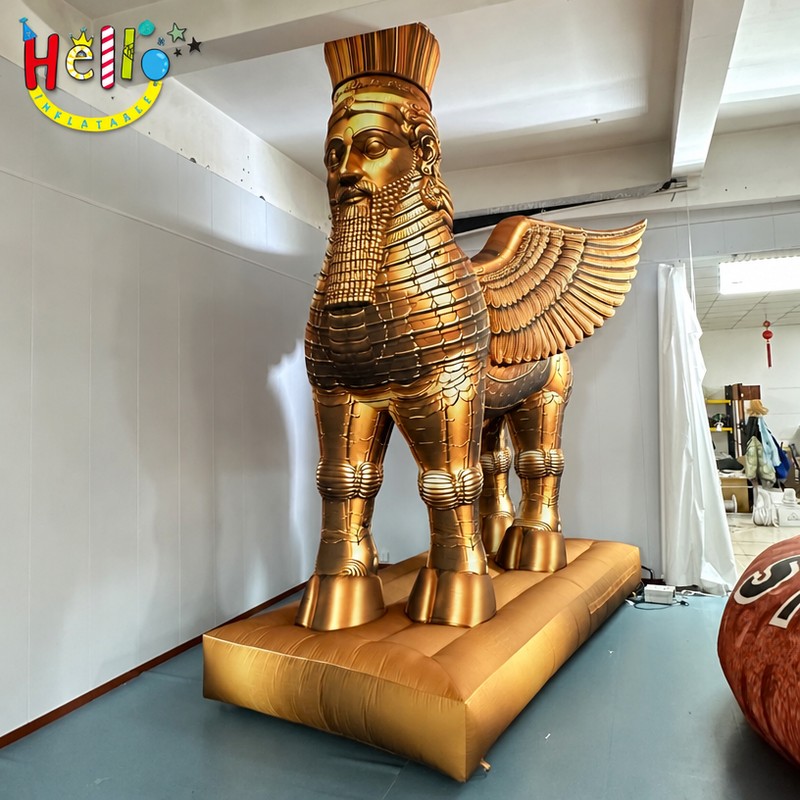 Giant Inflatable Winged Bull Statue with Human Head for Museum Exhibition Decoration插图1 Giant Inflatable Winged Bull Statue with Human Head for Museum Exhibition Decoration