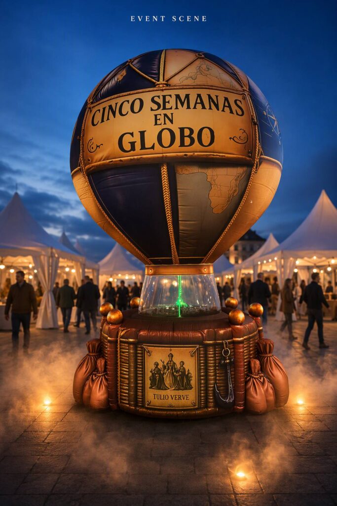 Giant Inflatable Hot Air Balloon Prop Vintage Style for Event and Exhibition Decoration插图1 Giant Inflatable Hot Air Balloon Prop Vintage Style for Event and Exhibition Decoration