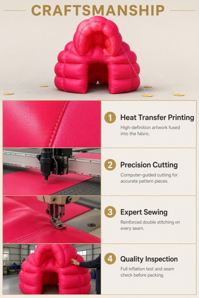Giant Pink Inflatable Cloud Archway Entrance for Outdoor Event and Race Decoration插图4 Giant Pink Inflatable Cloud Archway Entrance for Outdoor Event and Race Decoration