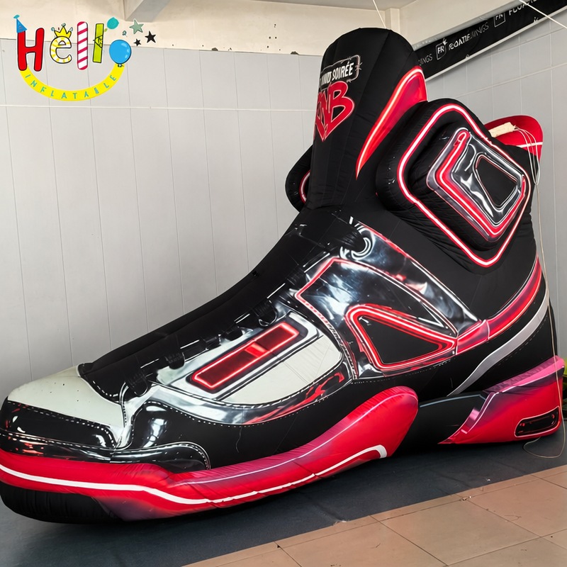 Giant Inflatable Sneaker Prop High Top Basketball Shoe for Retail Store Display