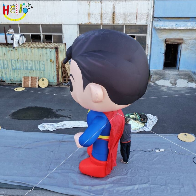 Giant Inflatable Superhero Mascot for Mall Event and Sports Promotion