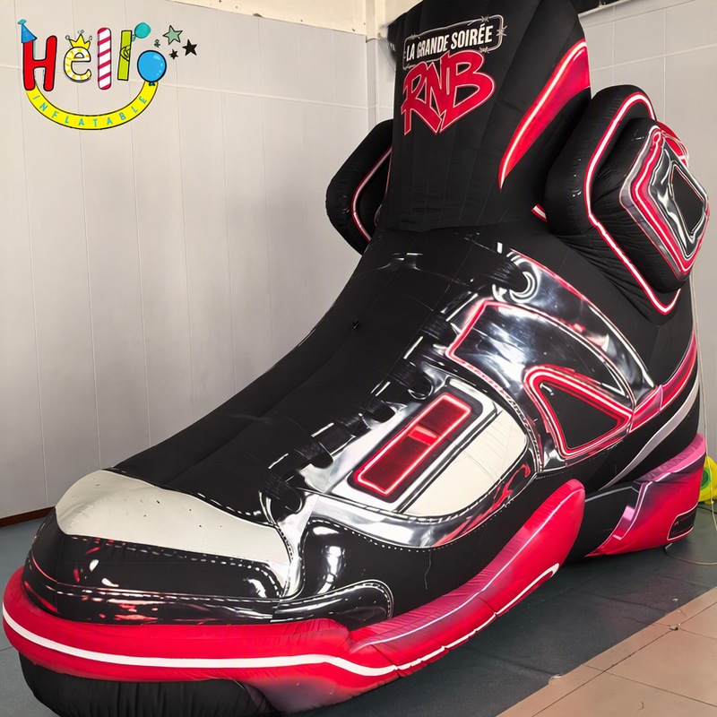 Giant Inflatable Sneaker Prop High Top Basketball Shoe for Retail Store Display