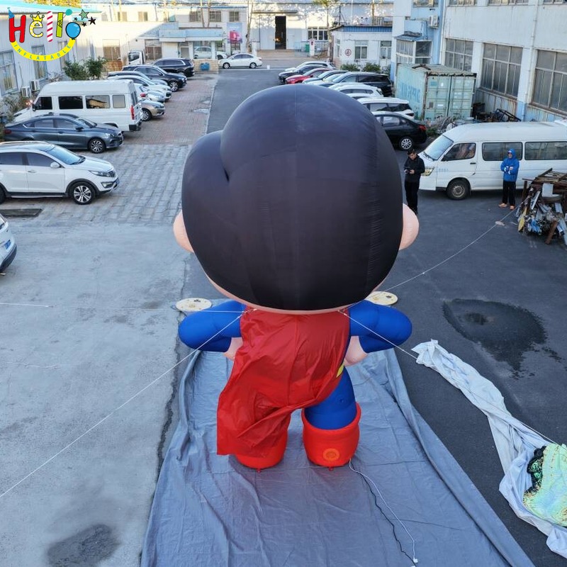 Giant Inflatable Superhero Mascot for Mall Event and Sports Promotion