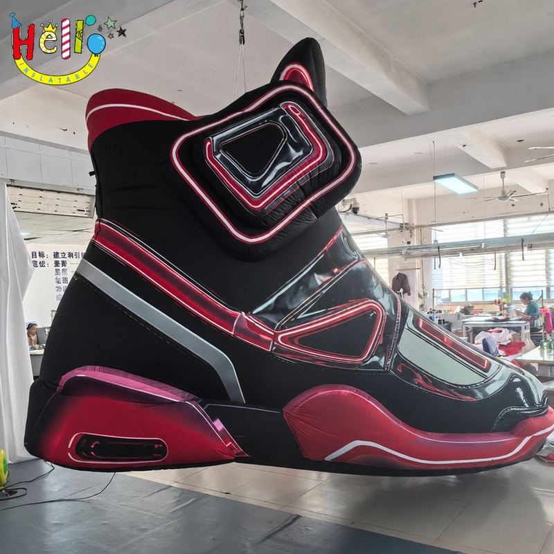 Giant Inflatable Sneaker Prop High Top Basketball Shoe for Retail Store Display